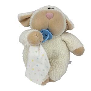 Matchbox Need a Littles Lamb Sheep Plush Pacifier Blanket Bare Bottom VTG 1985